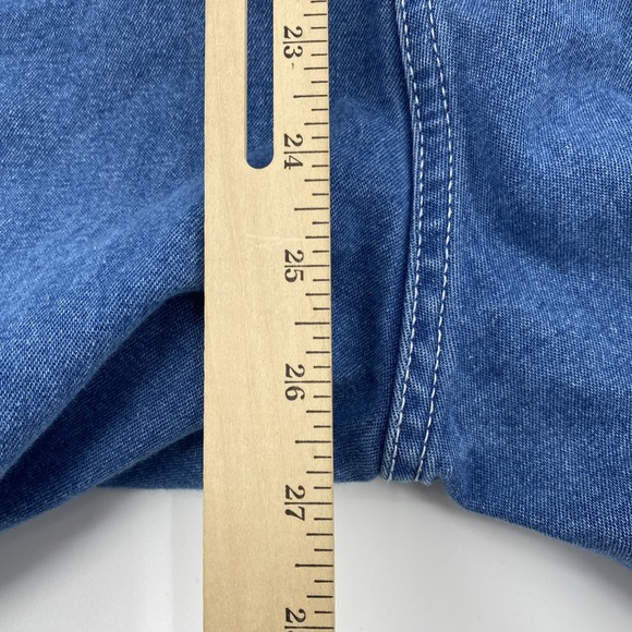 Berne Denim Bib Overalls Tag 48x30 Actual 46x26 Blue Workwear Chore Utility - Picture 16 of 16